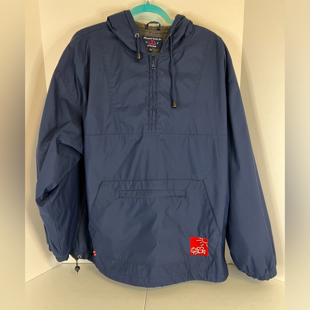 Moutauk Tackle Co men’s pullover fleece lined jacket/windbreaker